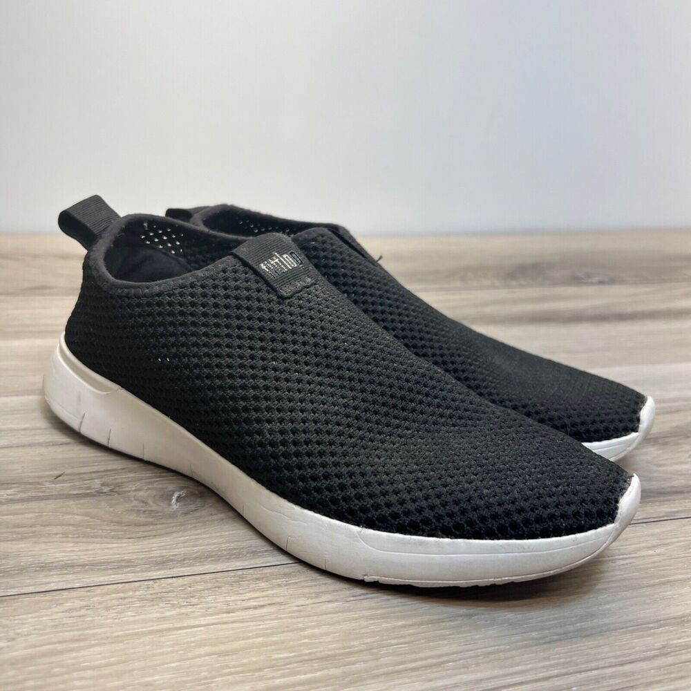 Fitflop Women’s Airmesh Slip On Sneaker Shoes Size 7.5 Black